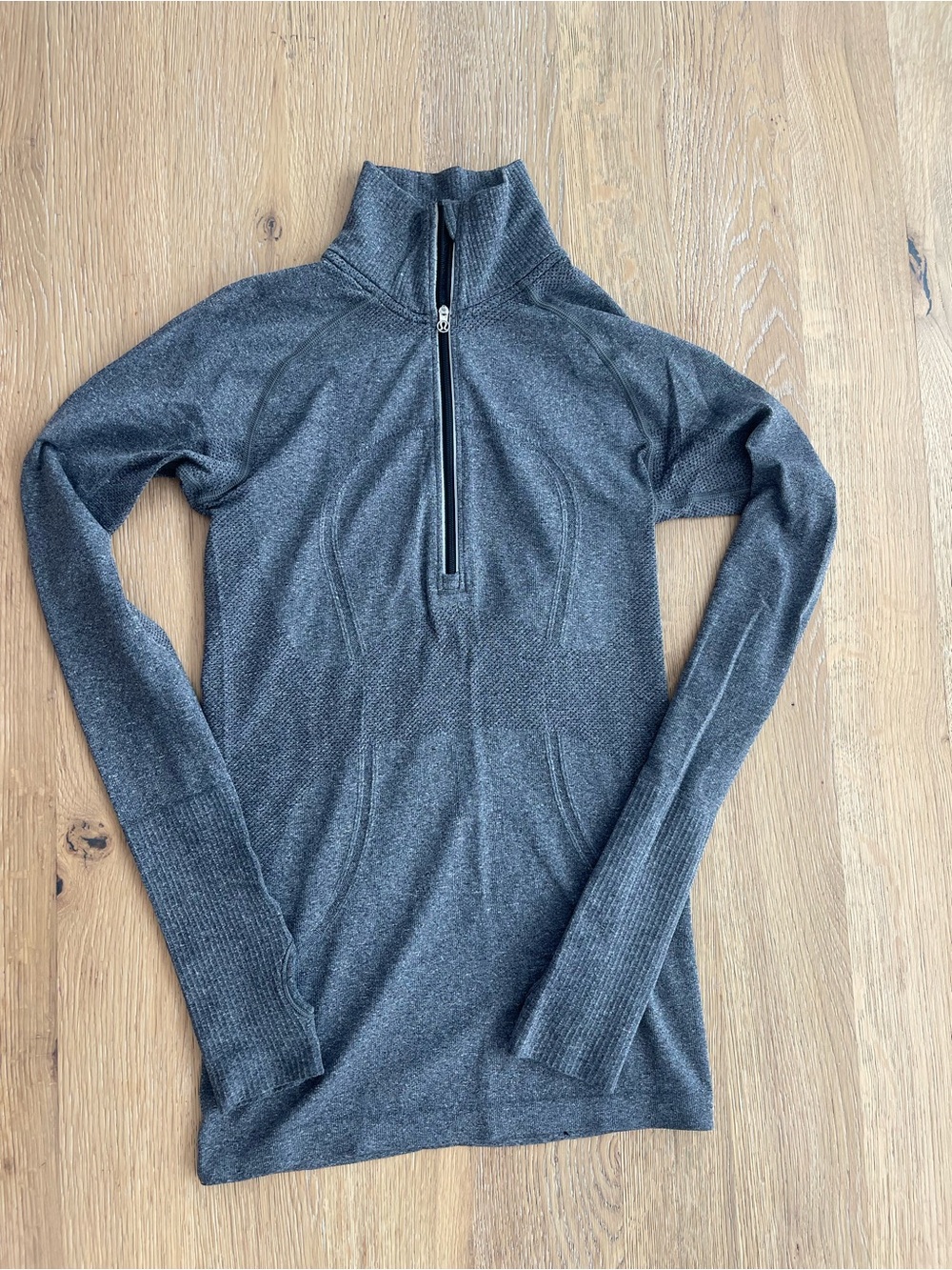lululemon athletica Heathered Dark Gray Quarter-Zip Pullover